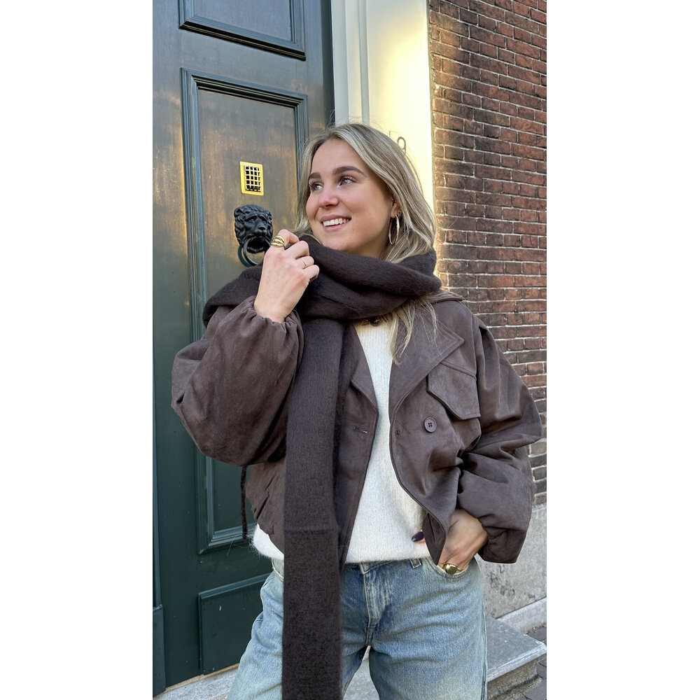 VEER SUEDE JACKET - BROWN LOTZ & LOT VEER SUEDE JACKET - BROWN