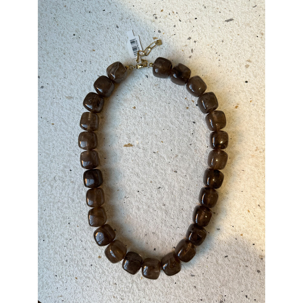 BO NECKLACE - GREY By Jam BO NECKLACE - GREY