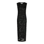 TIRANNA BIG FLOWER MESH DRESS - BLACK Neo Noir TIRANNA BIG FLOWER MESH DRESS - BLACK