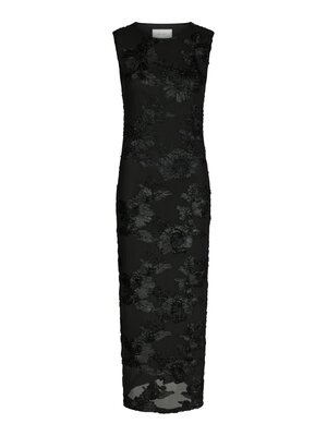 Neo Noir TIRANNA BIG FLOWER MESH DRESS - BLACK Neo Noir TIRANNA BIG FLOWER MESH DRESS - BLACK