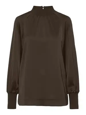 YAS PELANA LS TOP - CHOCOLATE BROWN