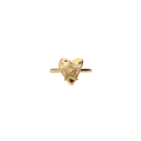 MIDNIGHT HEART STAR RING - GOLD