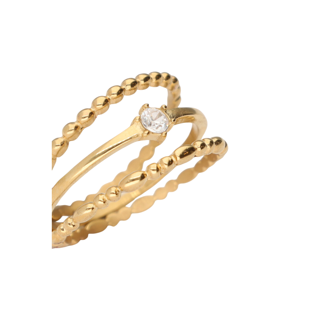 MIDNIGHT SET RINGS - GOLD My Jewellery MIDNIGHT SET RINGS - GOLD