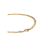 My Jewellery MIDNIGHT TRIPLE RHINESTONE NECKLACE - GOLD