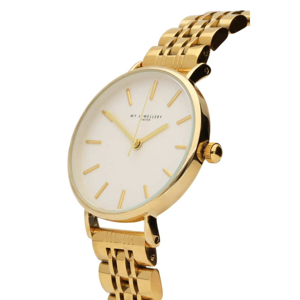 ROUND LINK WATCH - GOLD My Jewellery ROUND LINK WATCH - GOLD