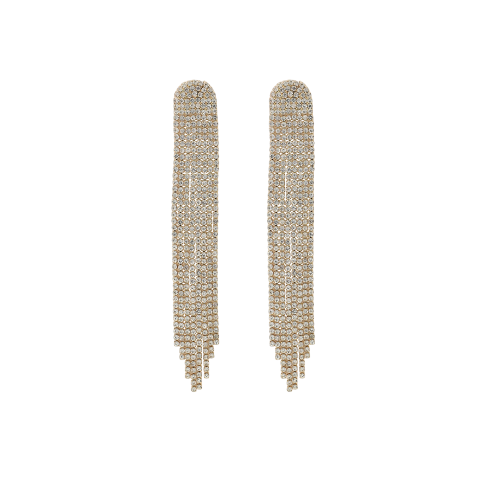 My Jewellery MIDNIGHT RHINESTONE EARRINGS - GOLD