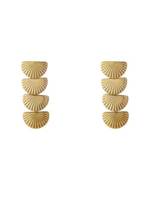 Day & Eve FAN DANGLE EARRINGS - GOLD