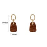 SQUARE DANGLE EARRINGS - GOLD Day & Eve SQUARE DANGLE EARRINGS - GOLD