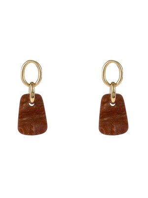 Day & Eve SQUARE DANGLE EARRINGS - GOLD