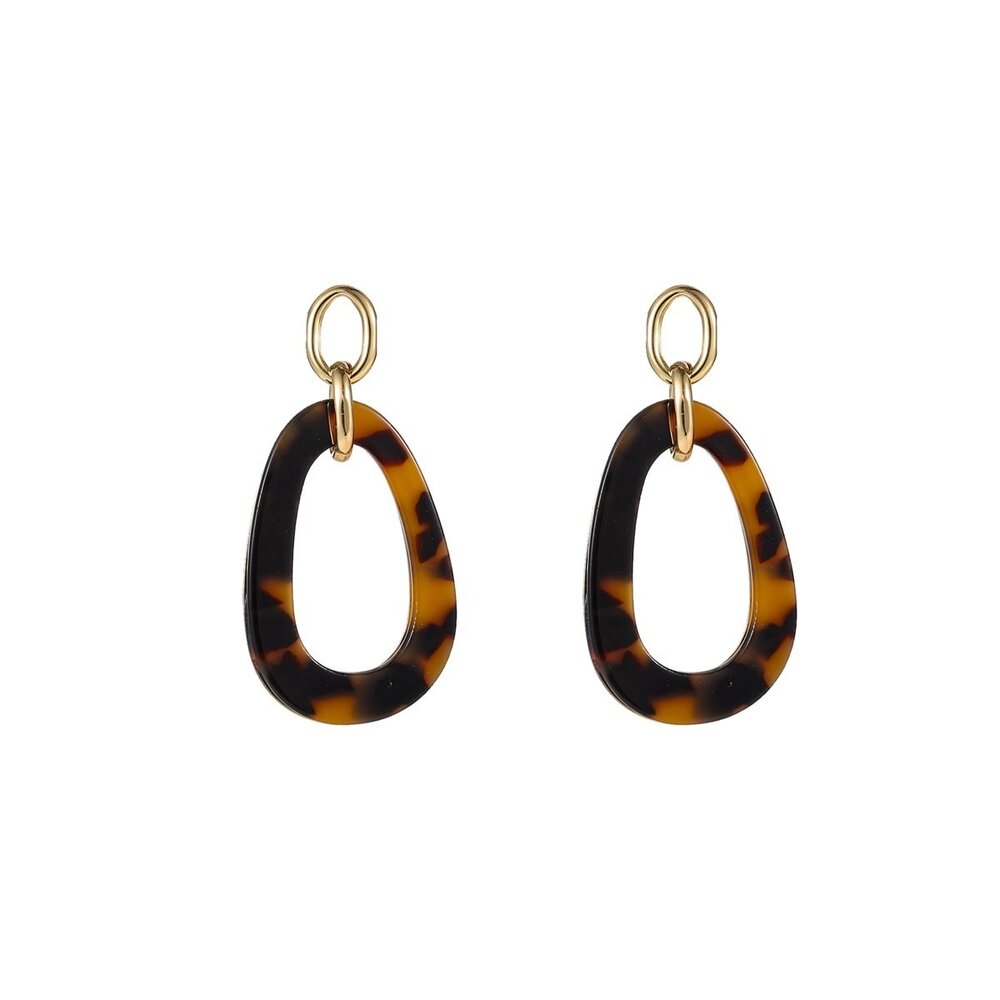 OPEN ROUND DANGLE EARRINGS - GOLD Day & Eve OPEN ROUND DANGLE EARRINGS - GOLD