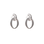 Day & Eve OPEN OVAL HOOP EARRINGS - SILVER