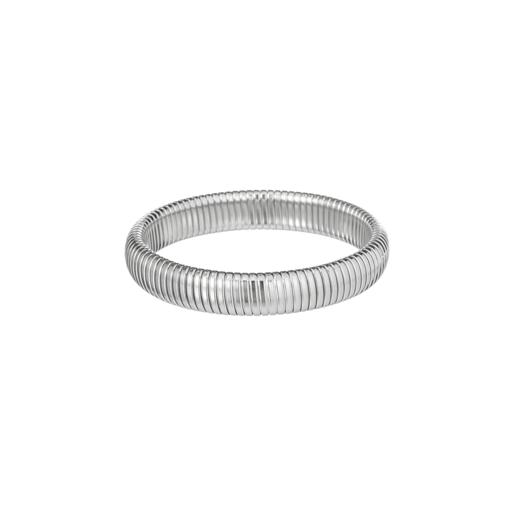 Day & Eve SPRING BANGLE 12 MM BRACELET - SILVER