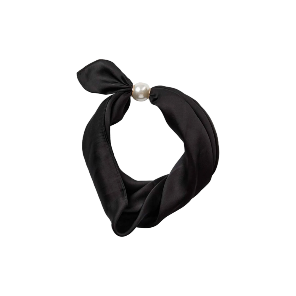 co'couture PEARL SCARF - BLACK