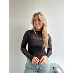 DOT MESH TOP - BLACK LOTZ & LOT DOT MESH TOP - BLACK