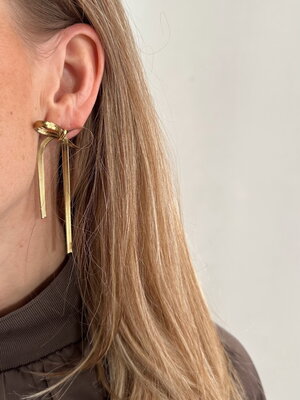 Day & Eve STATEMENT BOW EARRINGS - GOLD