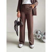 LIZ PANTS - STRASS/BROWN