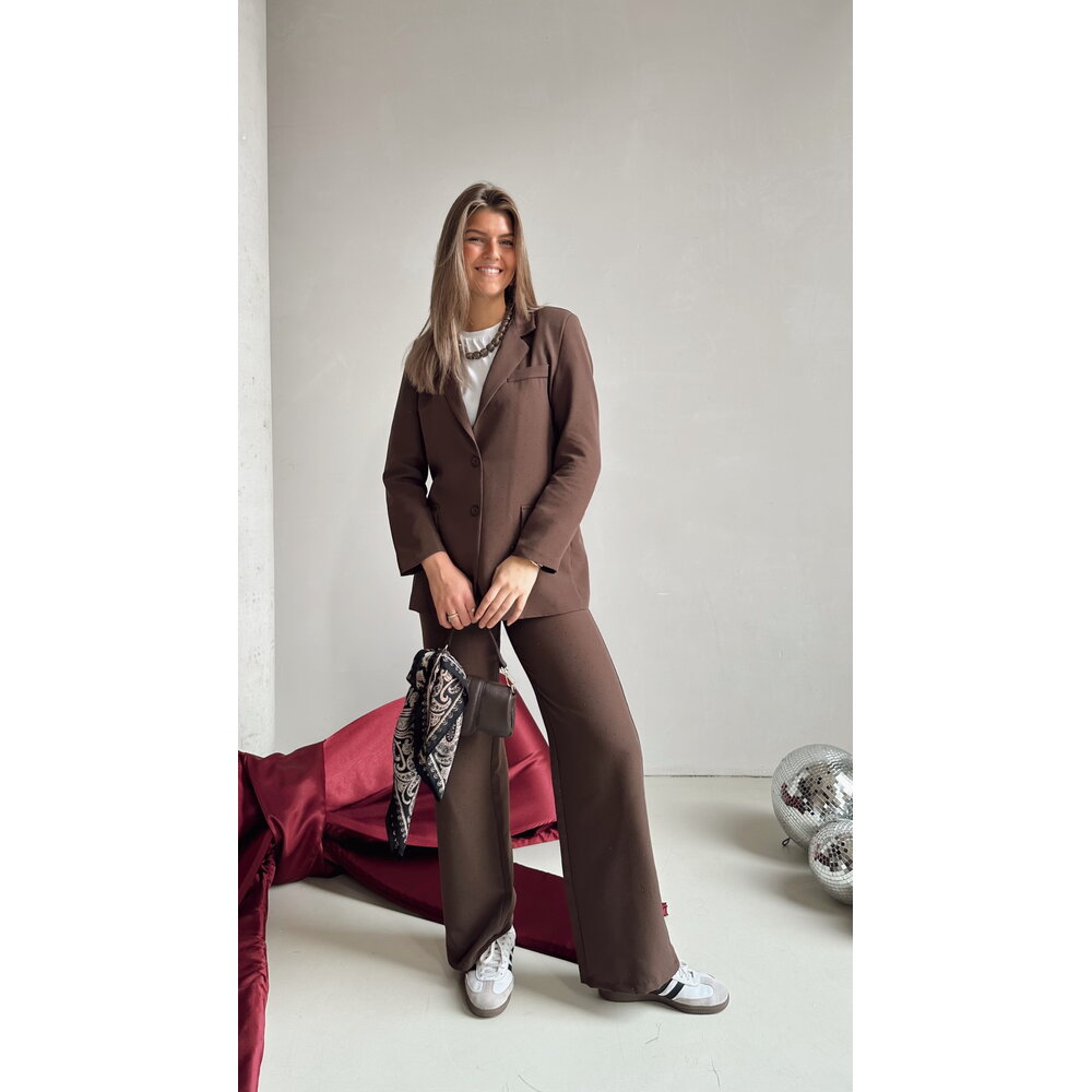 LIZ PANTS - STRASS/BROWN LOTZ & LOT LIZ PANTS - STRASS/BROWN