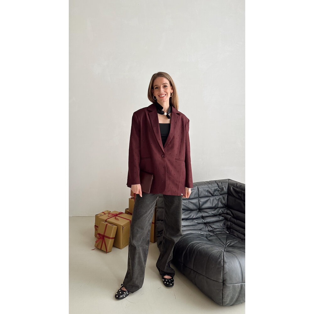 LIZA BLAZER - STRASS/BORDEAUX LOTZ & LOT LIZA BLAZER - STRASS/BORDEAUX