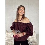 Harper & Yve LAUREN TOP - WINE BERRY