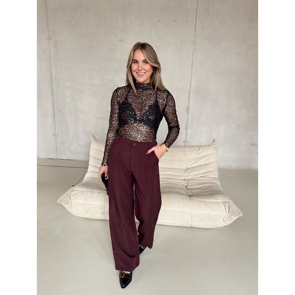 IVIVI PANTS - BORDEAUX LOTZ & LOT IVIVI PANTS - BORDEAUX