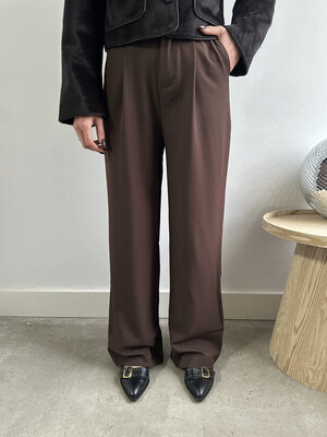 LOTZ & LOT LORRA PANTS - DARK BROWN LOTZ & LOT LORRA PANTS - DARK BROWN