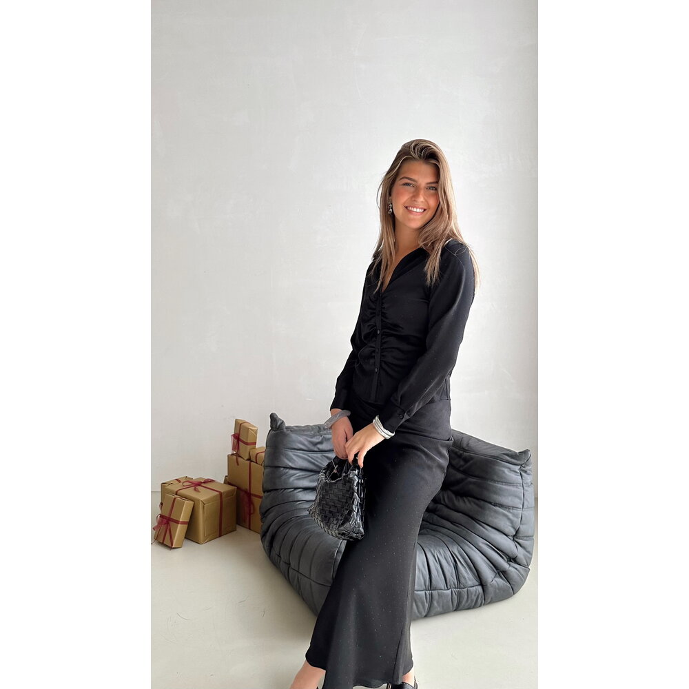 VISO HEAVY SATEEN BEDAZ SKIRT - BLACK Neo Noir VISO HEAVY SATEEN BEDAZ SKIRT - BLACK