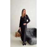 CHRISTY HEAVY SATEEN BEDAZ SHIRT - BLACK Neo Noir CHRISTY HEAVY SATEEN BEDAZ SHIRT - BLACK