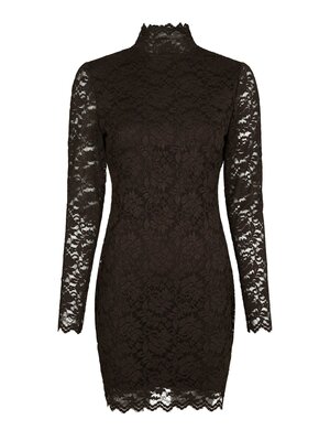 Neo Noir LIZETTE LACEFLOWER DRESS - CHOCOLATE BROWN Neo Noir LIZETTE LACEFLOWER DRESS - CHOCOLATE BROWN