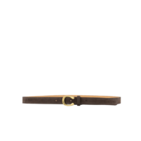 CECE SUEDE BELT - DARK BROWN