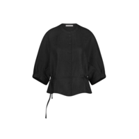 CHRISTI BUBBLE BLOUSE - BLACK
