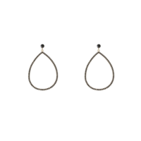 HAZEL EARRINGS - GOLD/BLACK