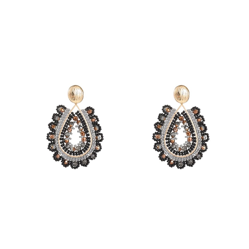 FAY EARRINGS - GOLD/BLACK Day & Eve FAY EARRINGS - GOLD/BLACK
