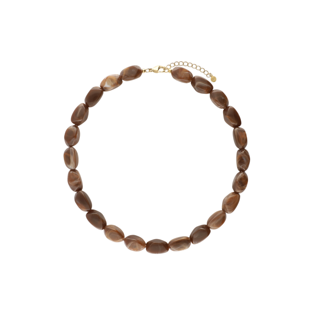 STACY NECKLACE - DARK BROWN My Jewellery STACY NECKLACE - DARK BROWN