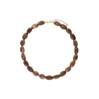 STACY NECKLACE - DARK BROWN