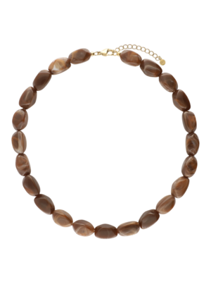My Jewellery STACY NECKLACE - DARK BROWN My Jewellery STACY NECKLACE - DARK BROWN