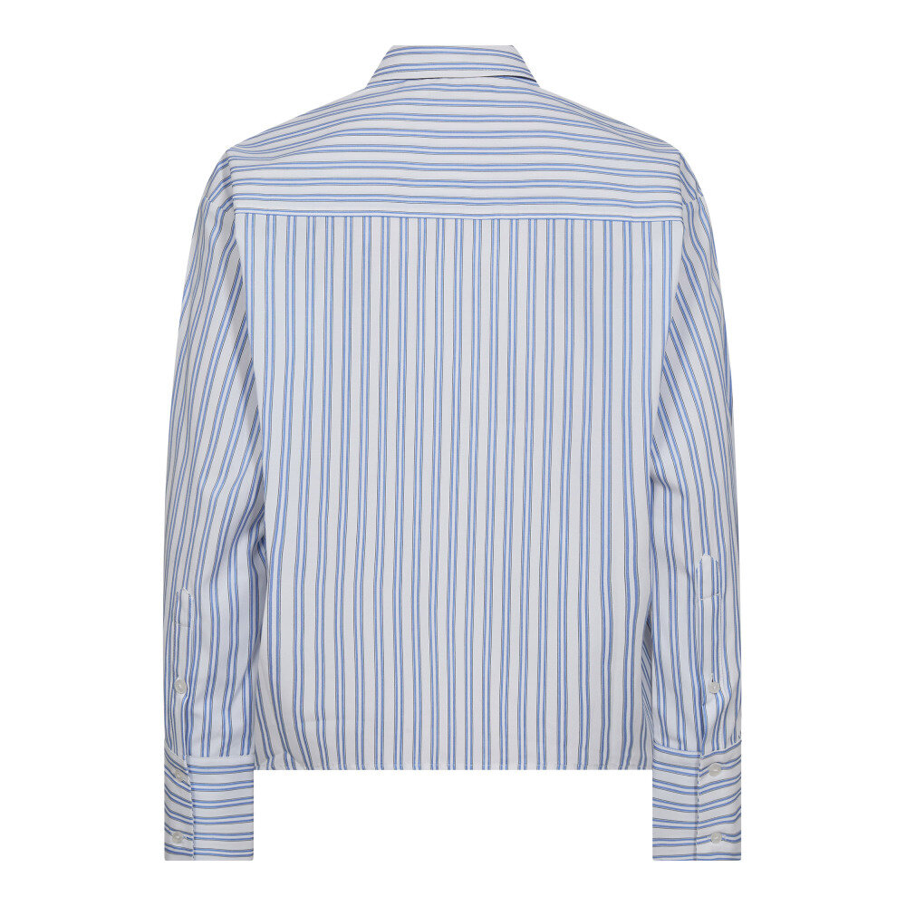 DEVIN STRIPE TIE SHIRT - BLUE co'couture DEVIN STRIPE TIE SHIRT - BLUE