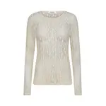 co'couture BARB NECK BLOUSE - OFF WHITE