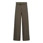co'couture LUNA BELT CREASE PANTS - WALNUT