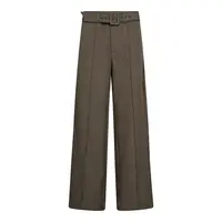 LUNA BELT CREASE PANTS - WALNUT