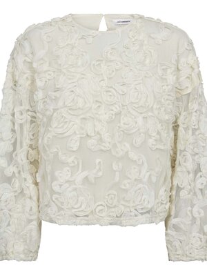 co'couture TESSY FLOWER BLOUSE - OFF WHITE