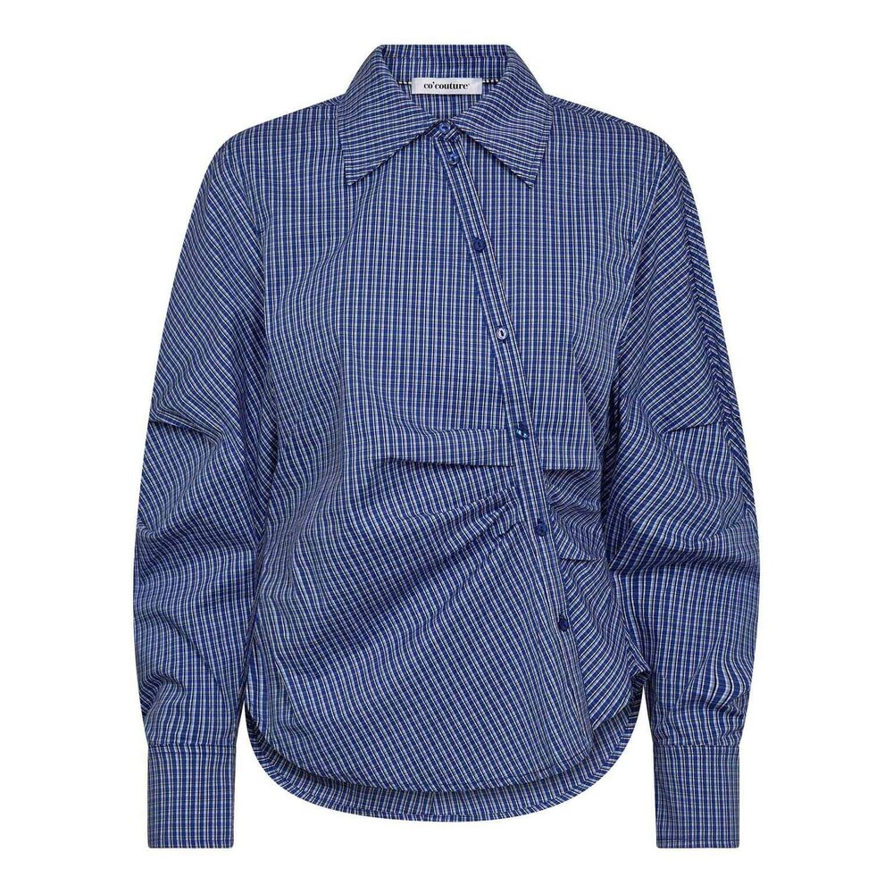 ANIZA ASYM SHIRT - NEW BLUE co'couture ANIZA ASYM SHIRT - NEW BLUE