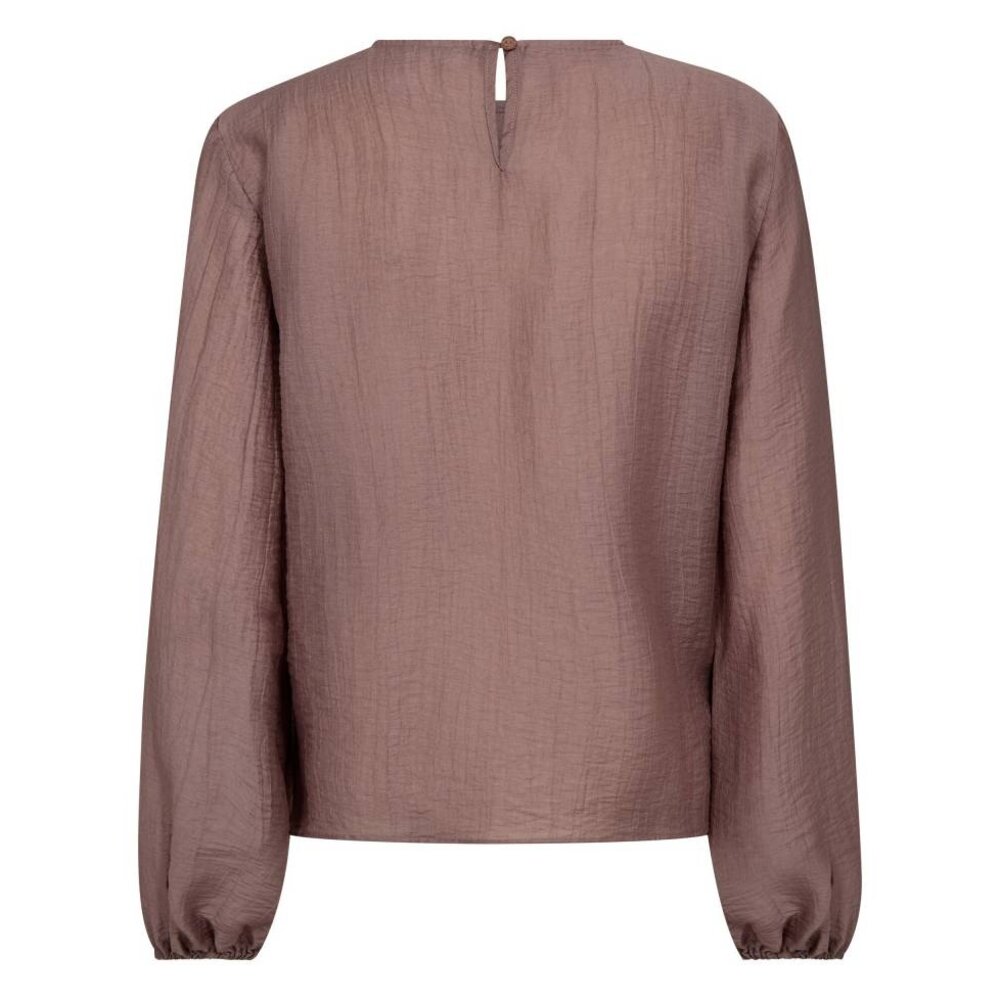 co'couture CONNY DRAPE BLOUSE - OLD ROSE