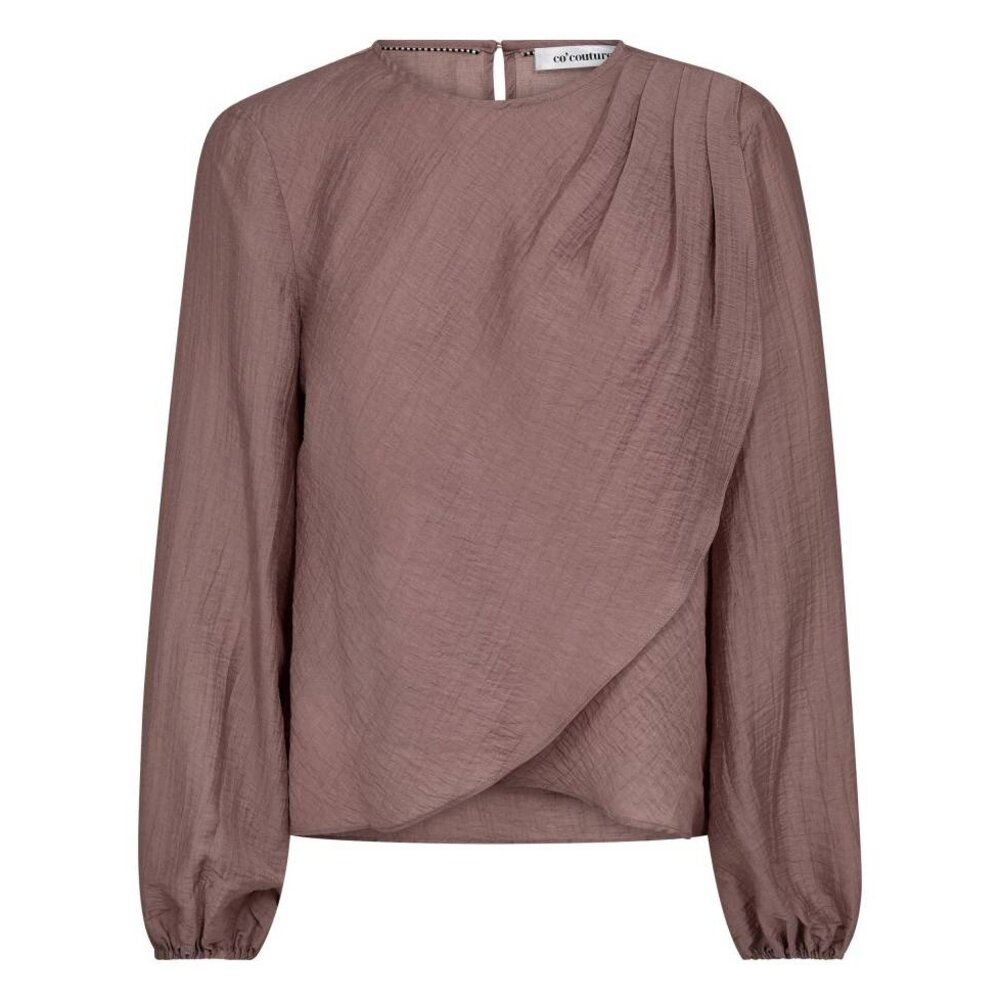 co'couture CONNY DRAPE BLOUSE - OLD ROSE