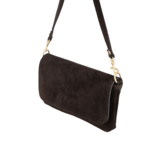 LARA CLUTCH SUEDE - DARK BROWN LOTZ & LOT LARA CLUTCH SUEDE - DARK BROWN