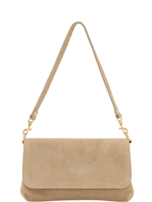 LOTZ & LOT LARA CLUTCH SUEDE - SAND LOTZ & LOT LARA CLUTCH SUEDE - SAND