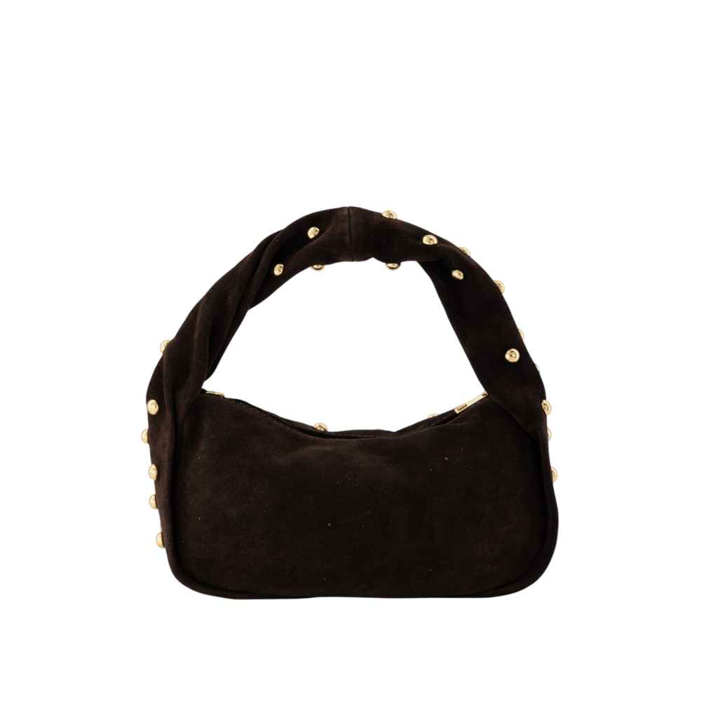 LOTTIE SUEDE BAG - DARK BROWN LOTZ & LOT LOTTIE SUEDE BAG - DARK BROWN