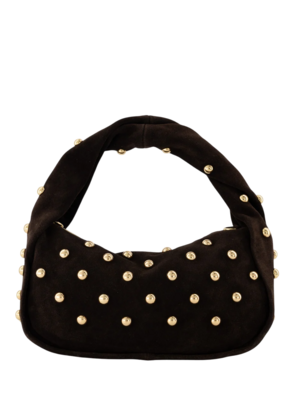 LOTZ & LOT LOTTIE SUEDE BAG - DARK BROWN LOTZ & LOT LOTTIE SUEDE BAG - DARK BROWN