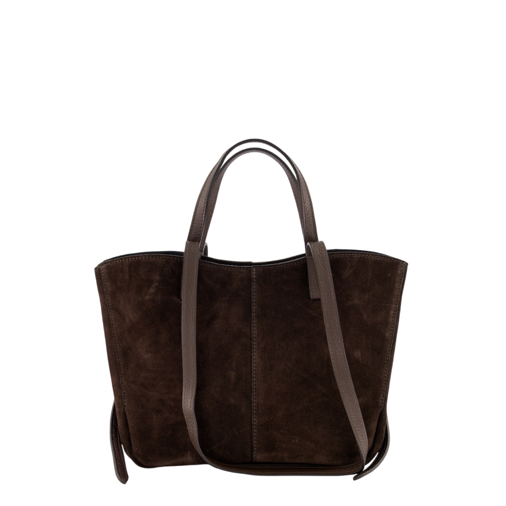 MARTHA SUEDE BAG - DARK BROWN LOTZ & LOT MARTHA SUEDE BAG - DARK BROWN