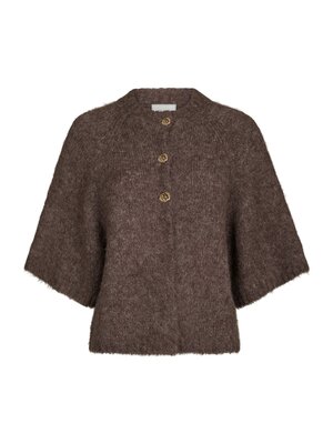 Neo Noir BENUTA FLUFFY KNIT - LIGHT BROWN