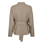 Neo Noir ELLERY CREPE BLOUSE - TAUPE